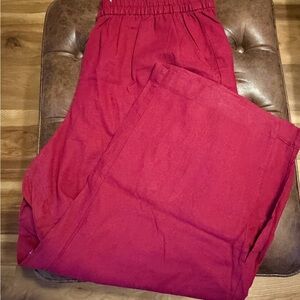 Ava & Viv Red Women's Pants